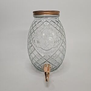 1 Gallon Crofton Glassware Refreshing Ice Cold‎ Drink, Ice / Sun Tea Dispenser